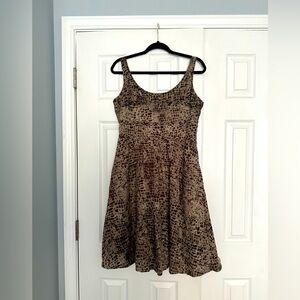 Calvin Klein animal skin print dress light weight summer dress with pockets sz8